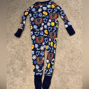 Little Sleepies Blue and Yellow Kids Footie